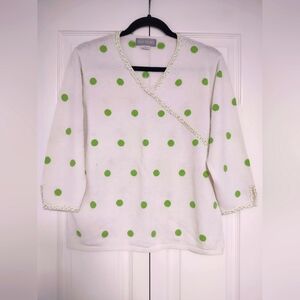 Vintage Ann Trinity XL White Pullover Sweater